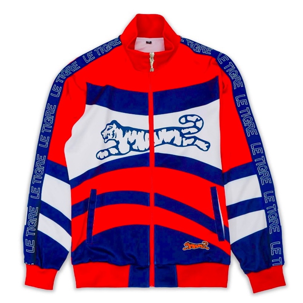 Le Tigre Abington Tracksuit Jacket Sweatshirt Long Sleeves  M (Jacket Only)